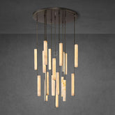 Audubon Alabaster Round Chandelier 40"